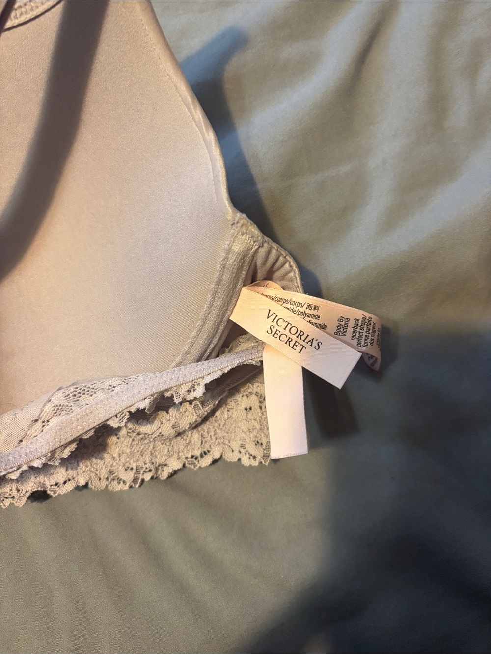 Victoria Secret 38C, NWOT Light Purple Racerback Bra - Picture 3 of 5